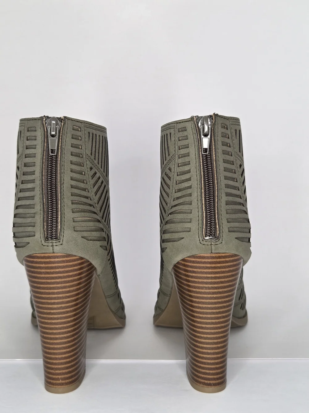 Mix No. 6 Priamo Olive Green Open-toe Bootie